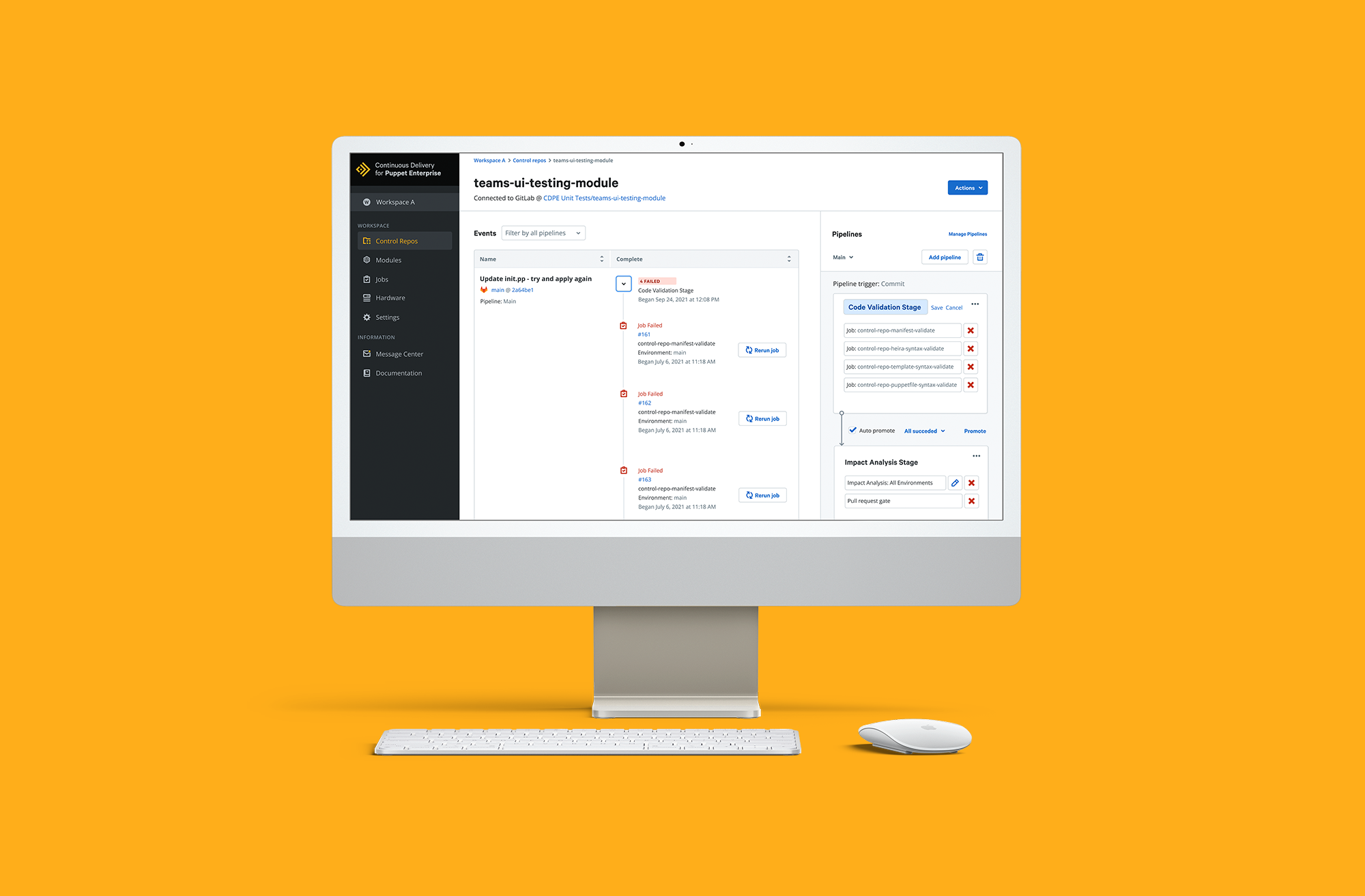 Puppet CD4PE Pipelines