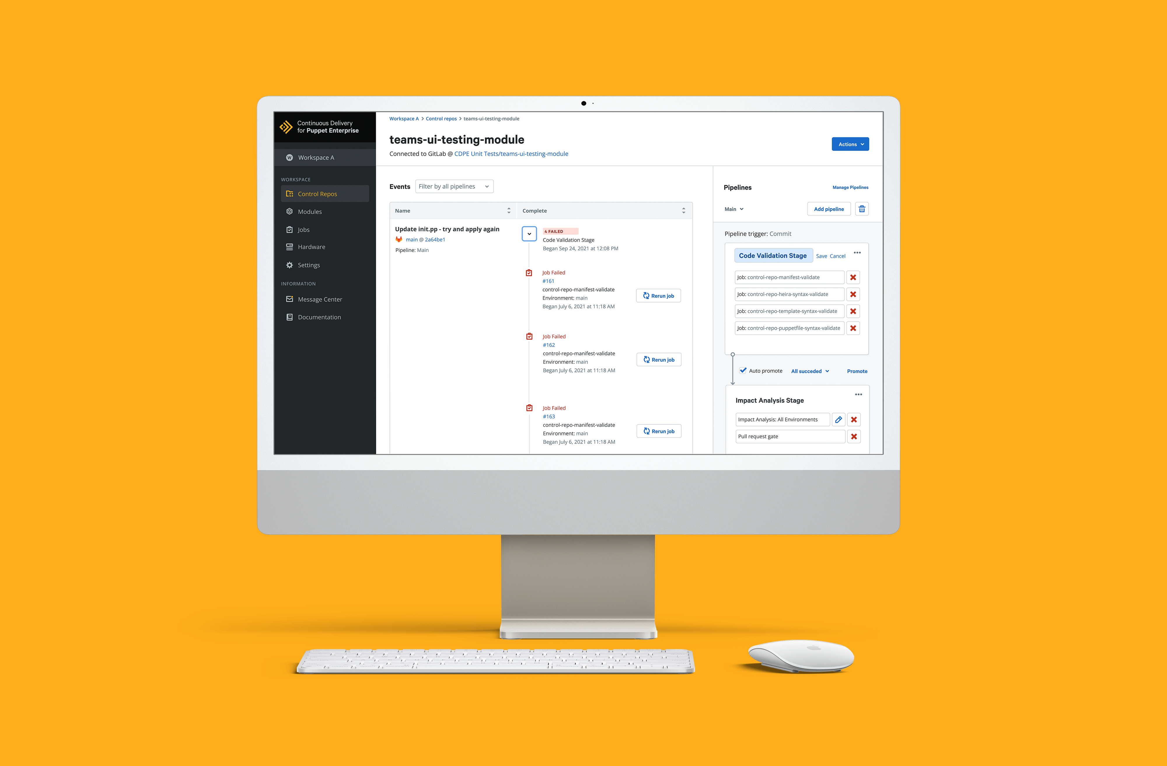 Puppet CD4PE Pipelines